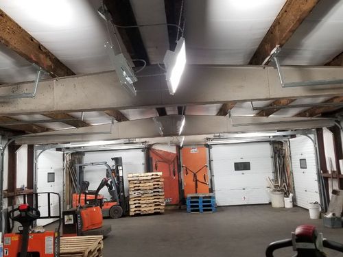 Garage lighting installation by Rathbun Electric