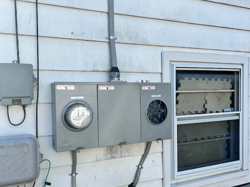 Residential electrical meter work by Rathbun Electric