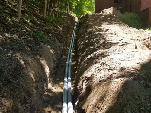 Underground electrical wiring for new construction by Rathbun Electric